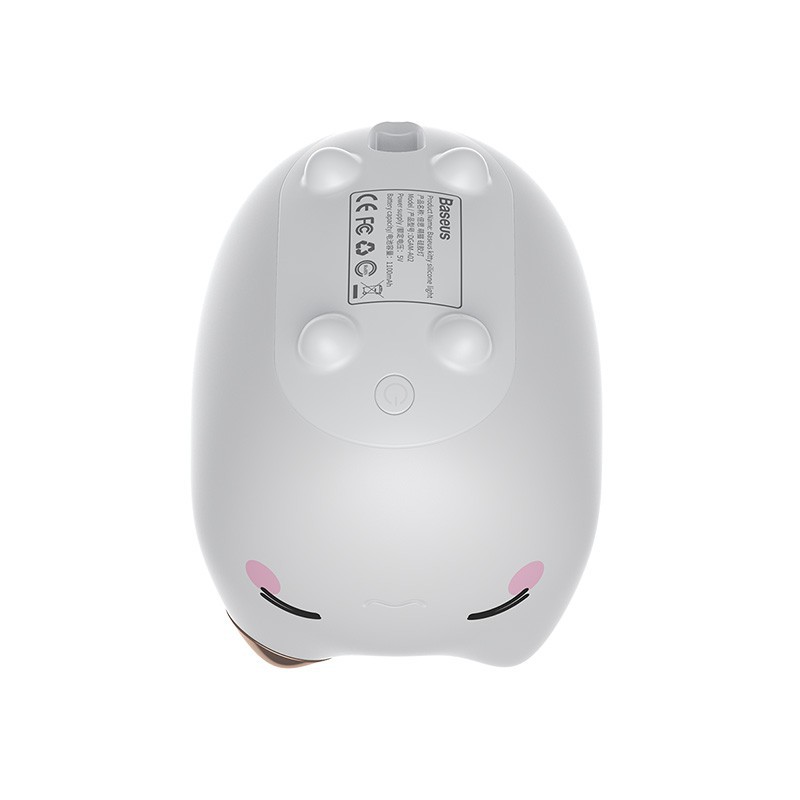 Đèn Ngủ Hình Thú Dễ Thương Cute Series Silicone Night Light Với Dung Lượng Pin 1100mah, Cảm Biến Sáng - Hàng Chính Hãng Baseus