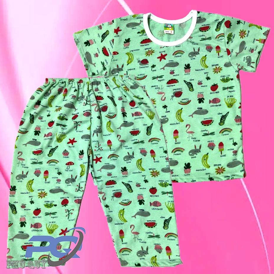 Đồ Bộ Sát Nách Cổ Tròn Thun Cotton cho Bé