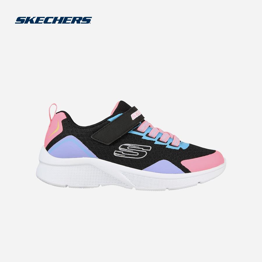 Giày sneaker bé gái Skechers Microspec - 302348L-BKMT