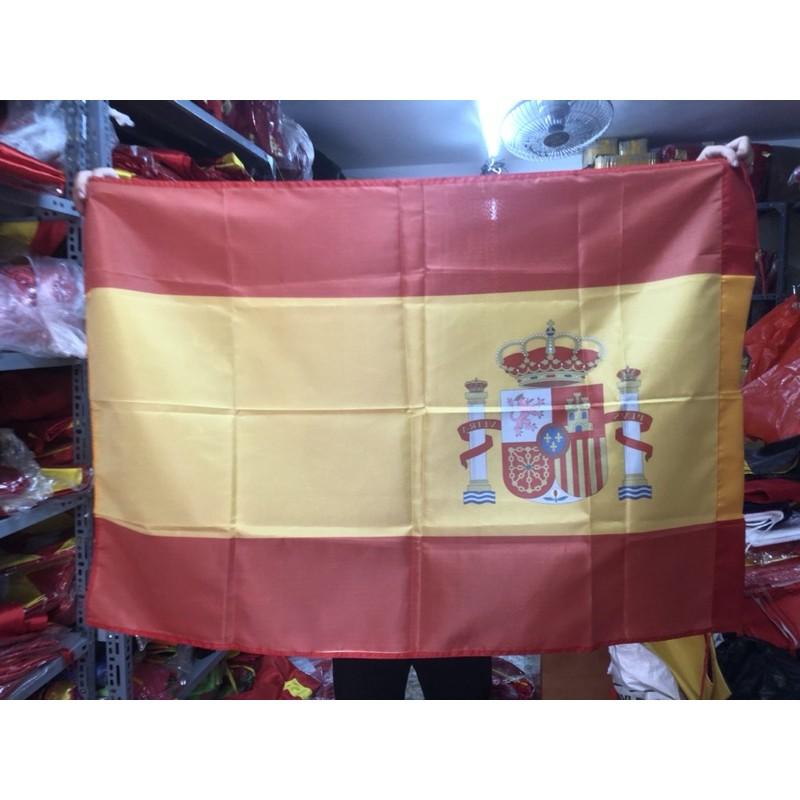 Quốc kỳ Tây Ban Nha in thẩm thấu 1 lớp vải 80x120cm