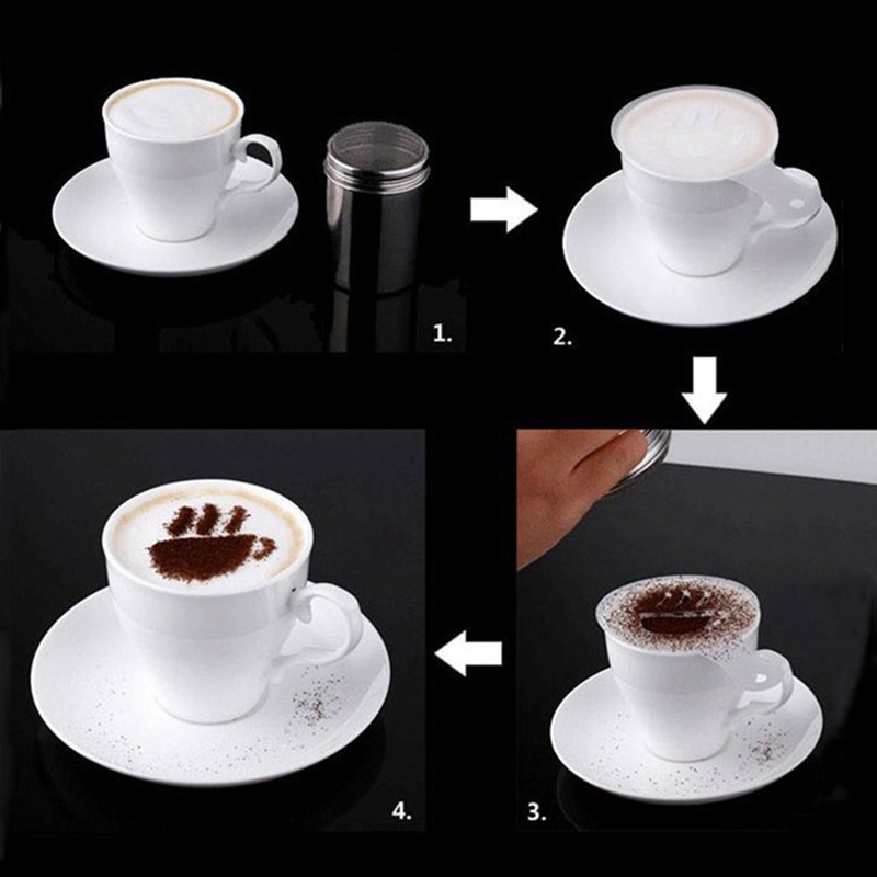 Bộ 16 Khuôn Mẫu Tạo Hình Cafe Capuchino