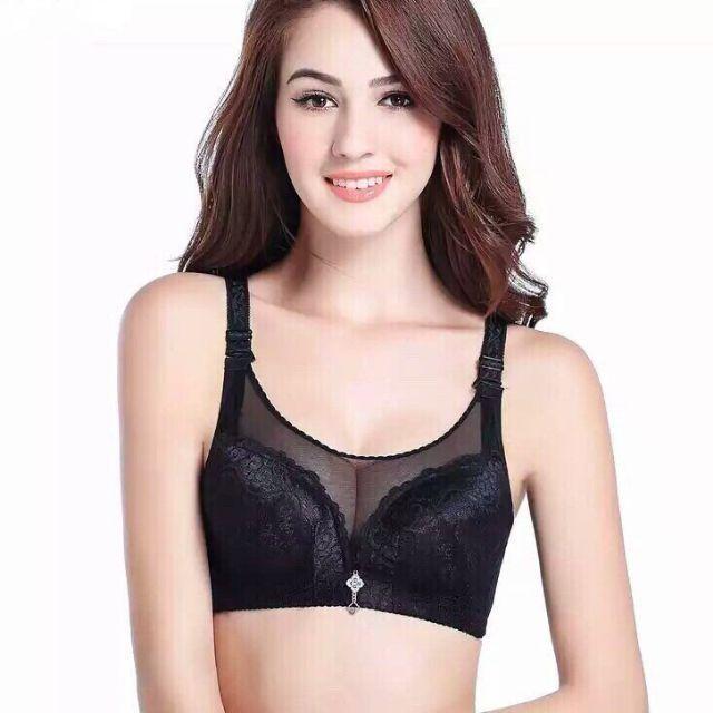 Áo lót mỏng định hình ngực màng che dây lưng to 4 móc gen mỡ lưng cao cấp, áo ngực đệm mỏng màng che gen mỡ