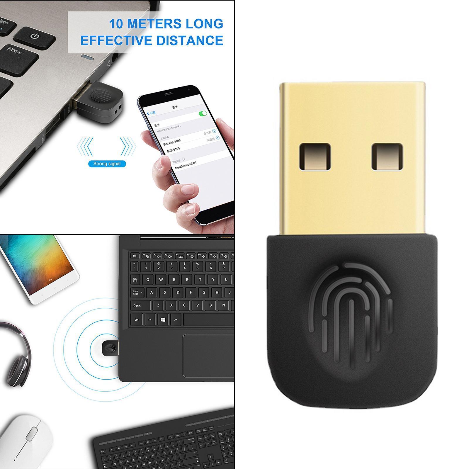 Mini USB Bluetooth 5.0 Adapter Wireless for Headset Speakers Hands Free