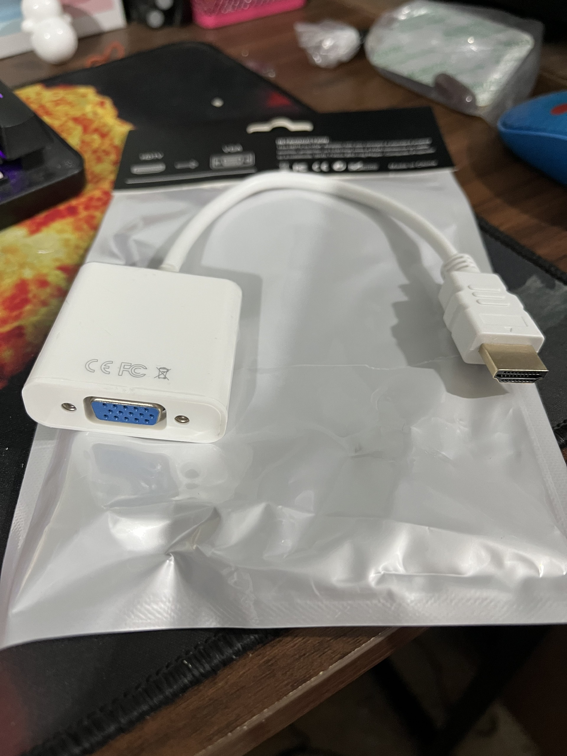 Cáp chuyển đổi HDMI sang VGA cho hình ảnh sắc nét hỗ trợ độ phân giải 1080P
