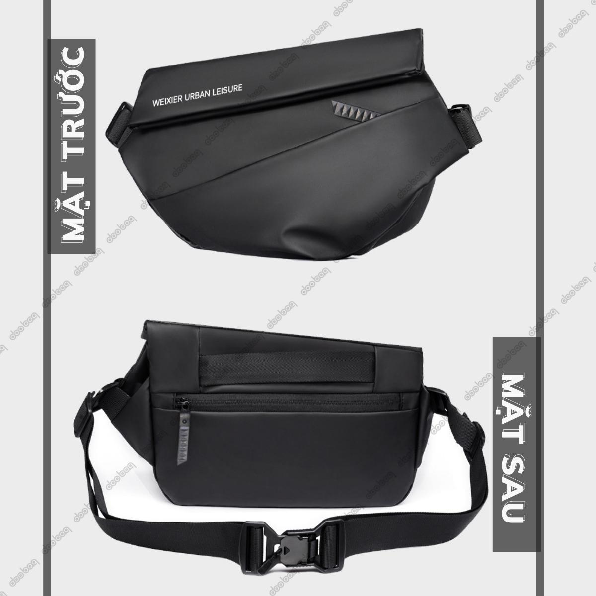 Túi đeo vai chống nước Doo Bag túi đeo nam messenger kích thước nhỏ gọn nắp gập chống sốc đựng đồ đa năng