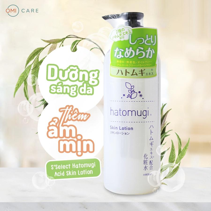 Nước Dưỡng Da S Select Chiết Xuất Hạt Ý Dĩ Hatomugi  Cấp Ẩm Dưỡng Da Trắng Hồng Nhật Bản 500ml