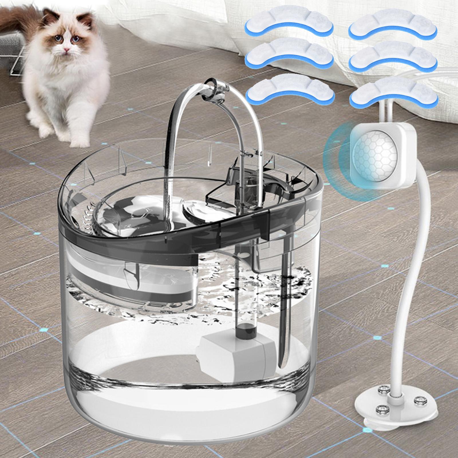 Automatic Cat Water Fountain with Faucet Cat Dog Water Fountain Water Dog Water Dispenser for Pet Healthy Drinking Fountain