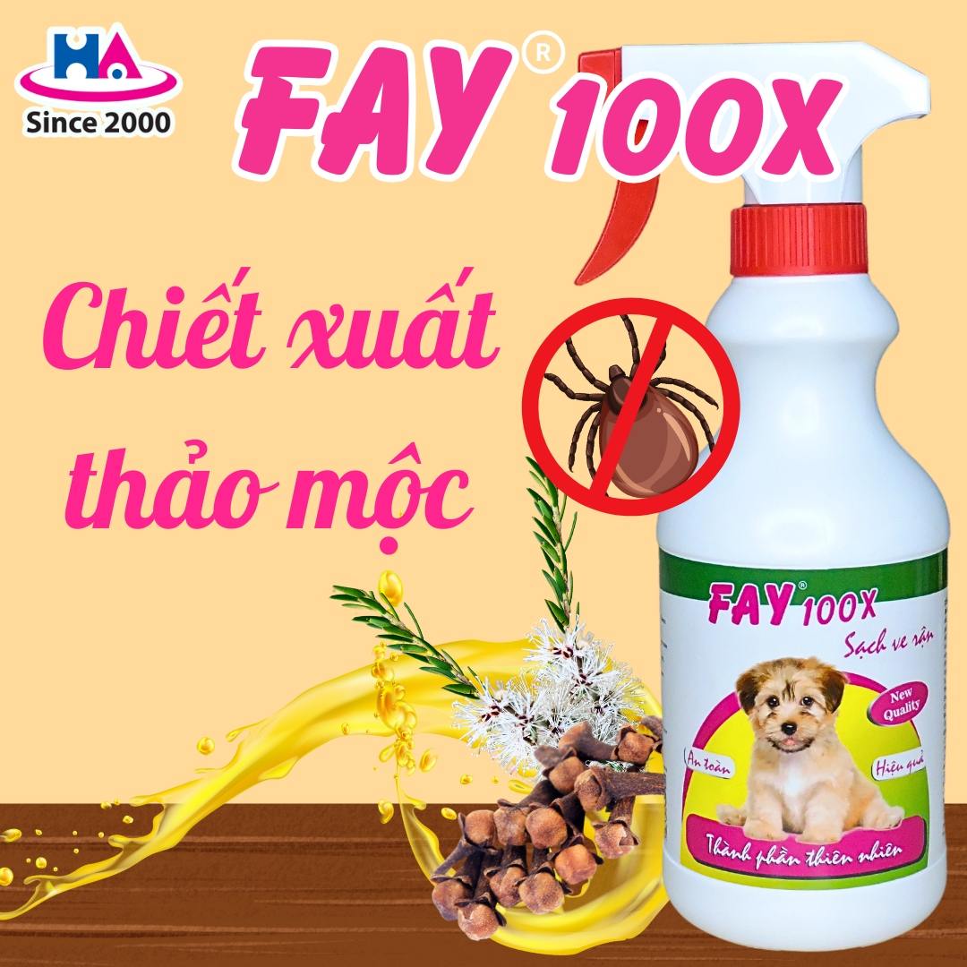 Xịt Ve Rận Fay 100X 350ml