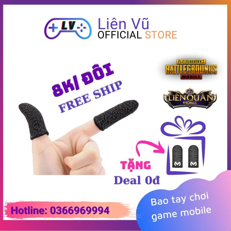 Bao tay chơi game 2 ngón, găng tay chơi game mobile chống mồ hôi tay