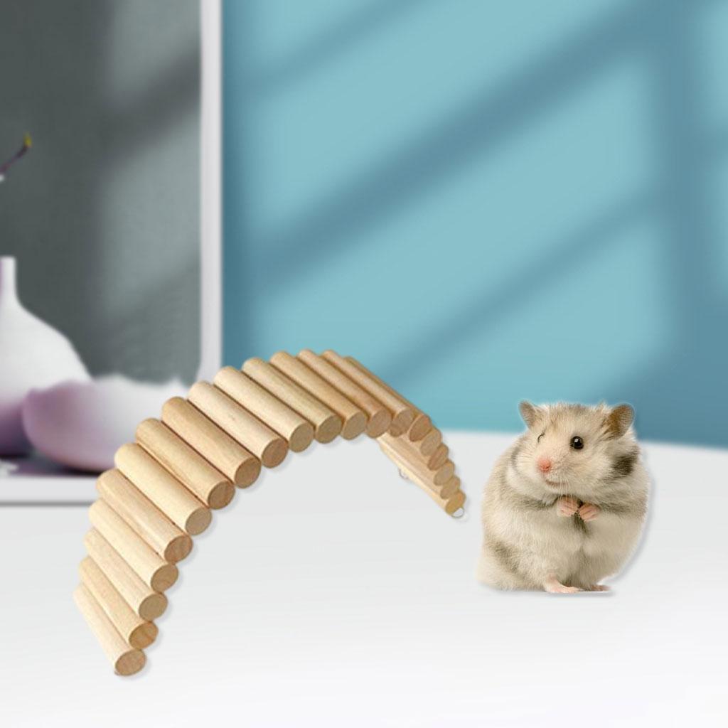 2x Hamster Suspension Bridge Climb Parrot Stand Toy Dwarf Mouse Small Animal