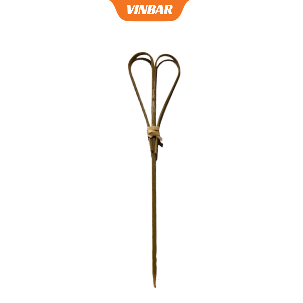 TĂM TRE DECOR TRÁI TIM MÀU TỰ NHIÊN - 12 CM (100 CÁI/GÓI)