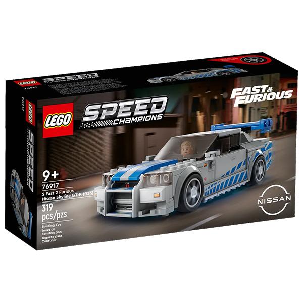 Đồ Chơi Lắp Ráp Lego Speed Champions 76917 - 2 Fast 2 Furious Nissan Skyline GT-R (R34) (319 Mảnh Ghép)