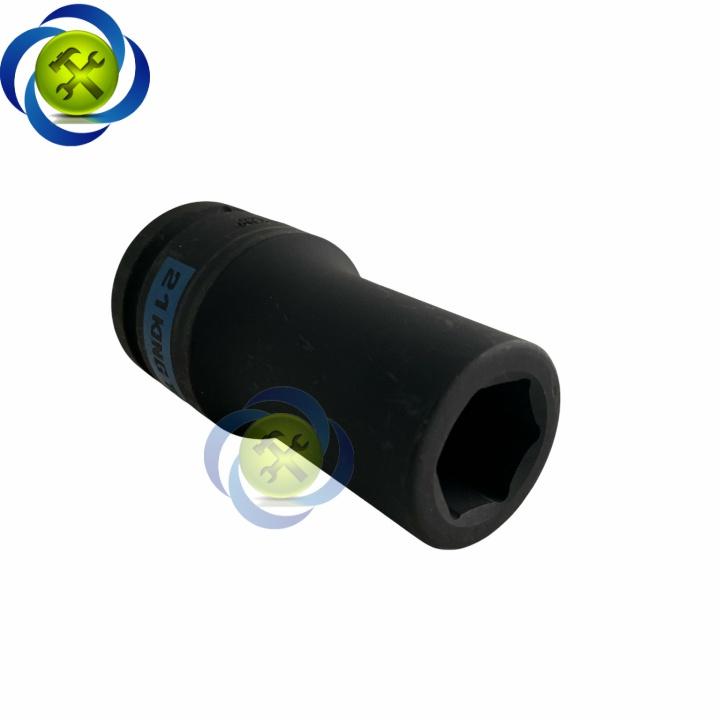 Tuýp 21mm 3/4 Kingtony 643521M loại dài 6 cạnh màu đen