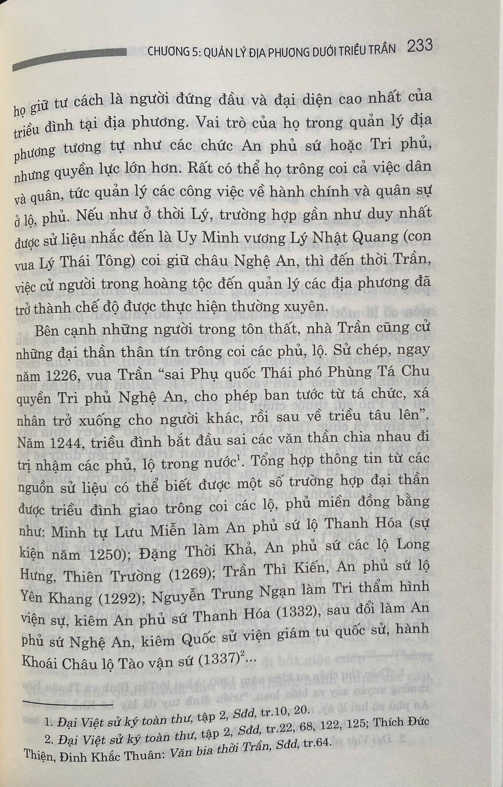 Cơ Cấu Hành Chính và Tổ Chức Quản Lý Địa Phương Thời Lý - Trần ( Thế Kỷ XI - XIV)