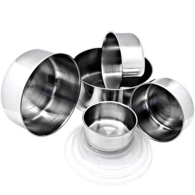 Bộ Cà Mèn Giữ Nhiệt Inox 5 Món Có Nắp - Giao Hàng Toàn Quốc