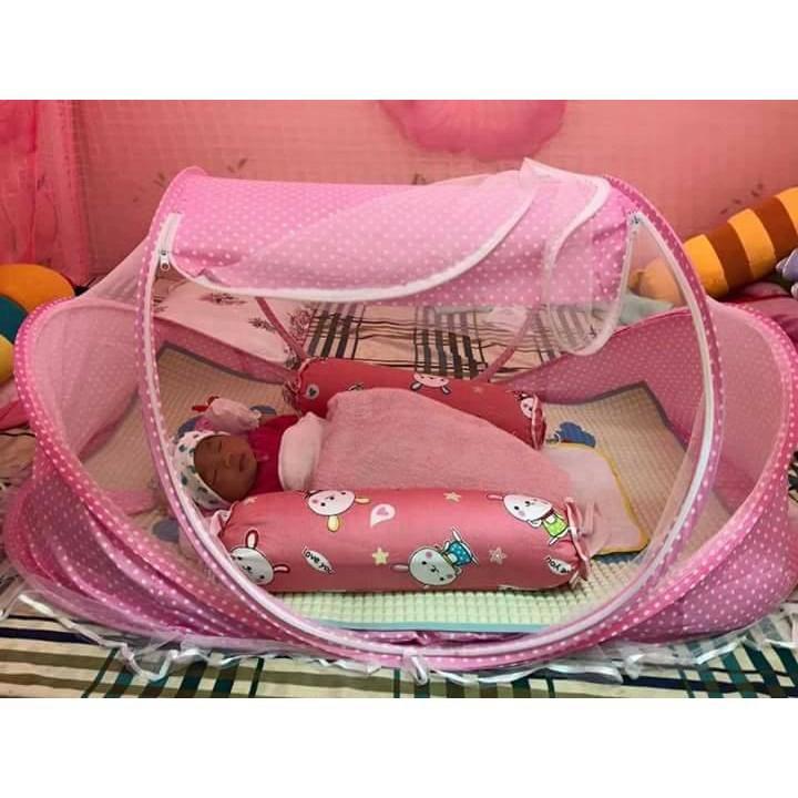 Màn chụp tránh muỗi cho bé sơ sinh đến 2 tuổi - mùng happy baby