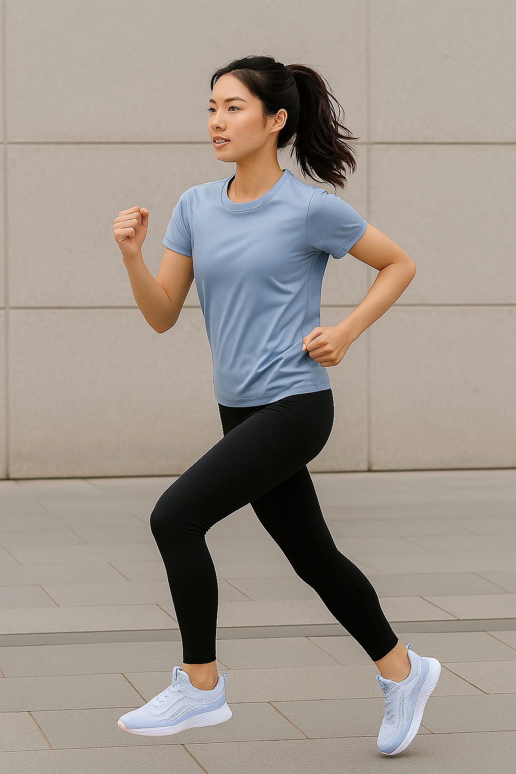 Giày thể thao Đi Bộ Biti's Hunter Jogging Nữ Màu Xanh Dương Lợt