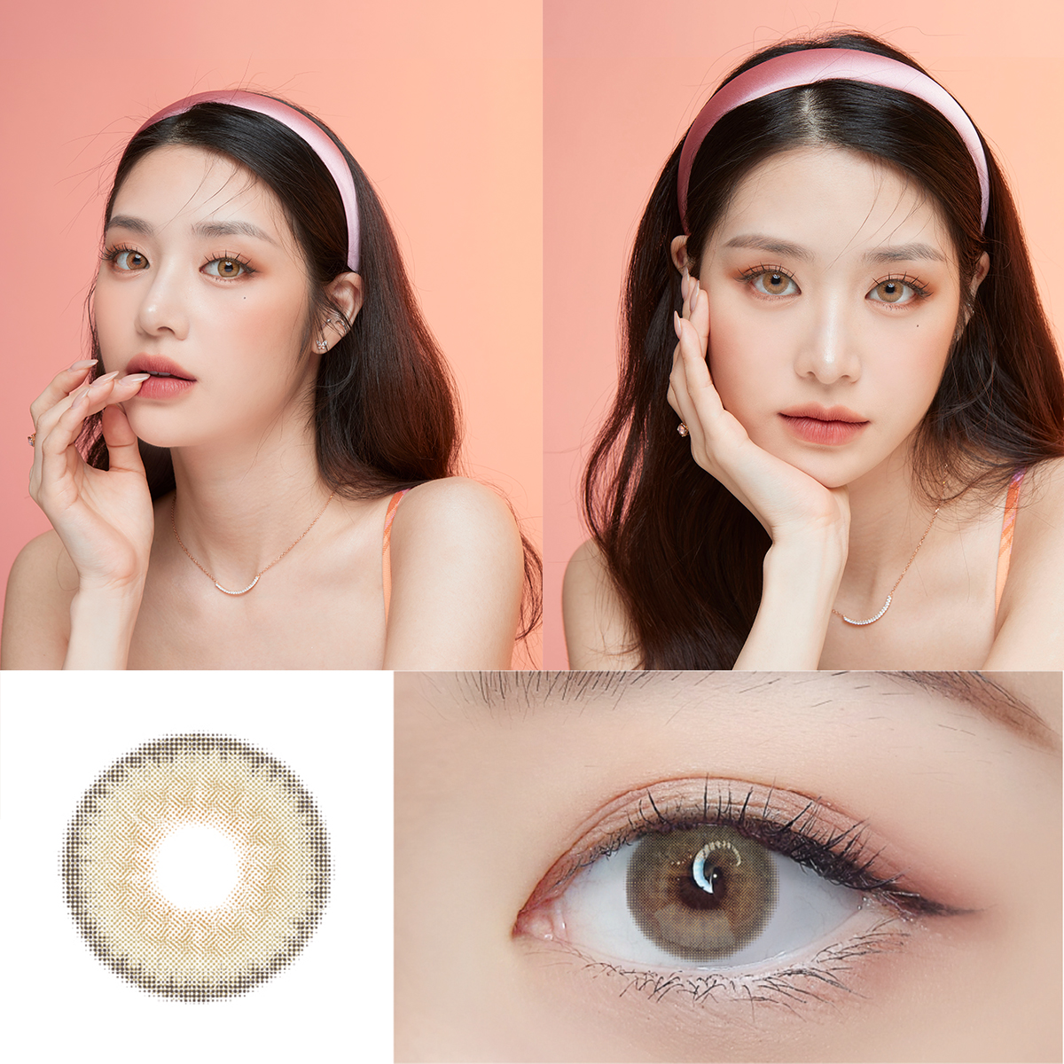 Kính áp tròng Eyesm Toffee Brown - Lens mắt màu nâu 1-6 tháng