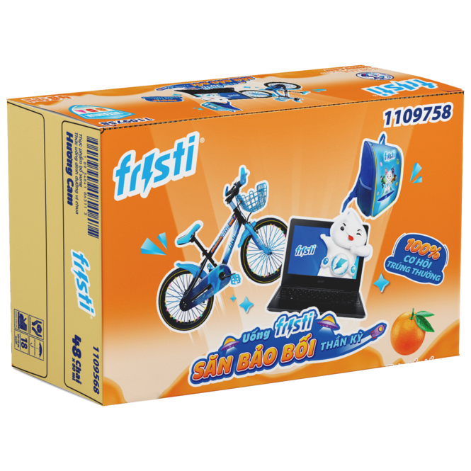 Thùng Fristi Hương Cam 48x80ml