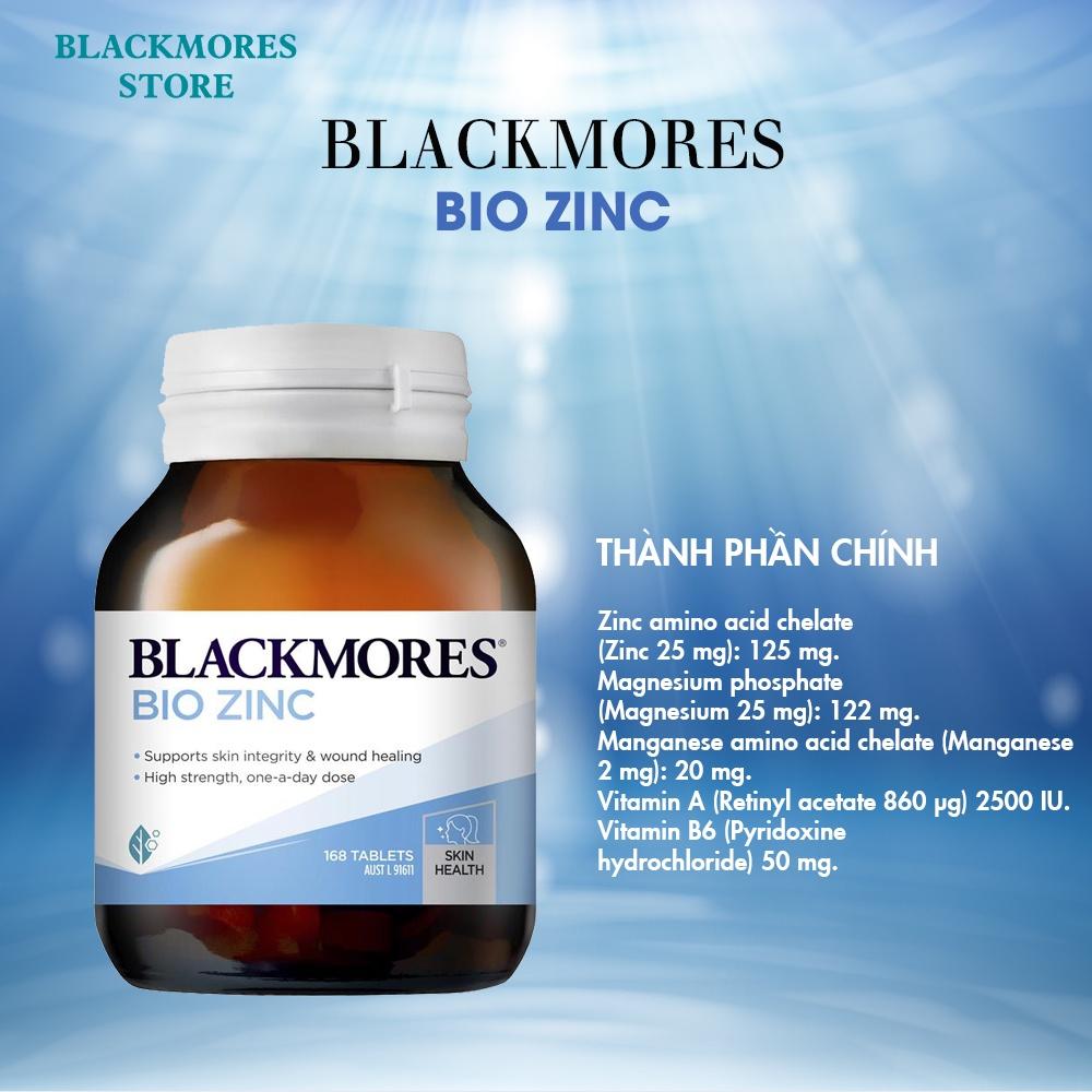 Viên uống bổ sung Kẽm Tự Nhiên - Blackmores Bio Zinc Của Úc 168 viên