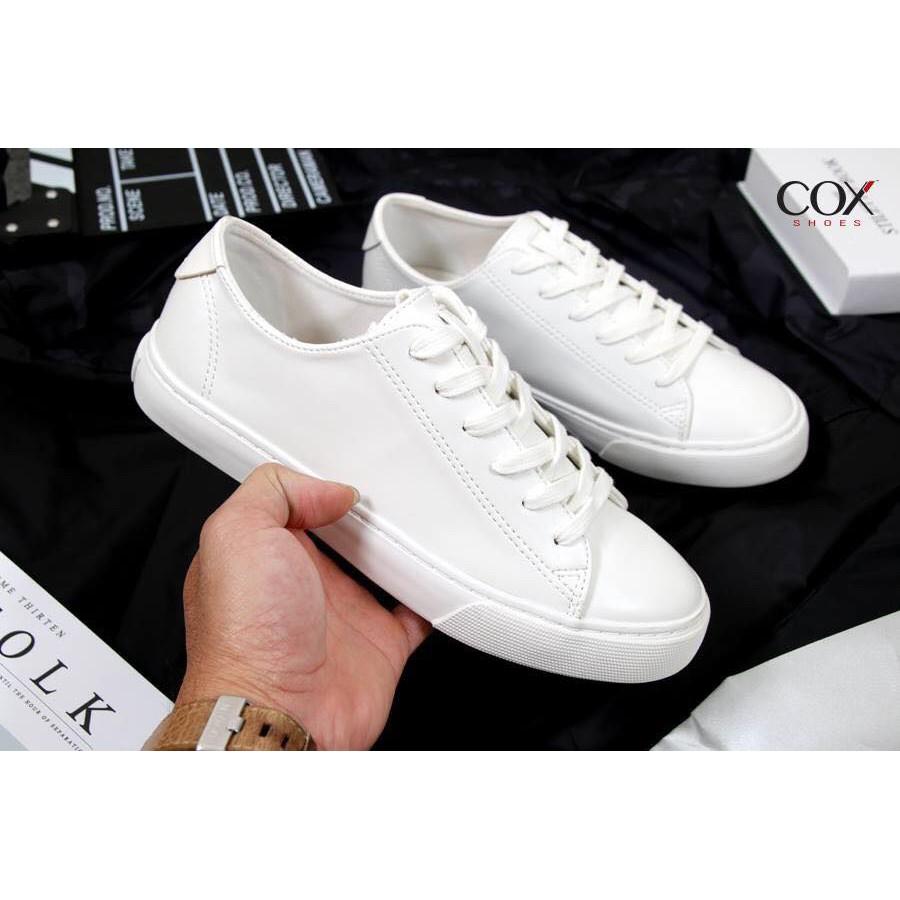 Giày Cặp Nam Nữ Thể Thao Cox Shoes D34 FULL WHITE