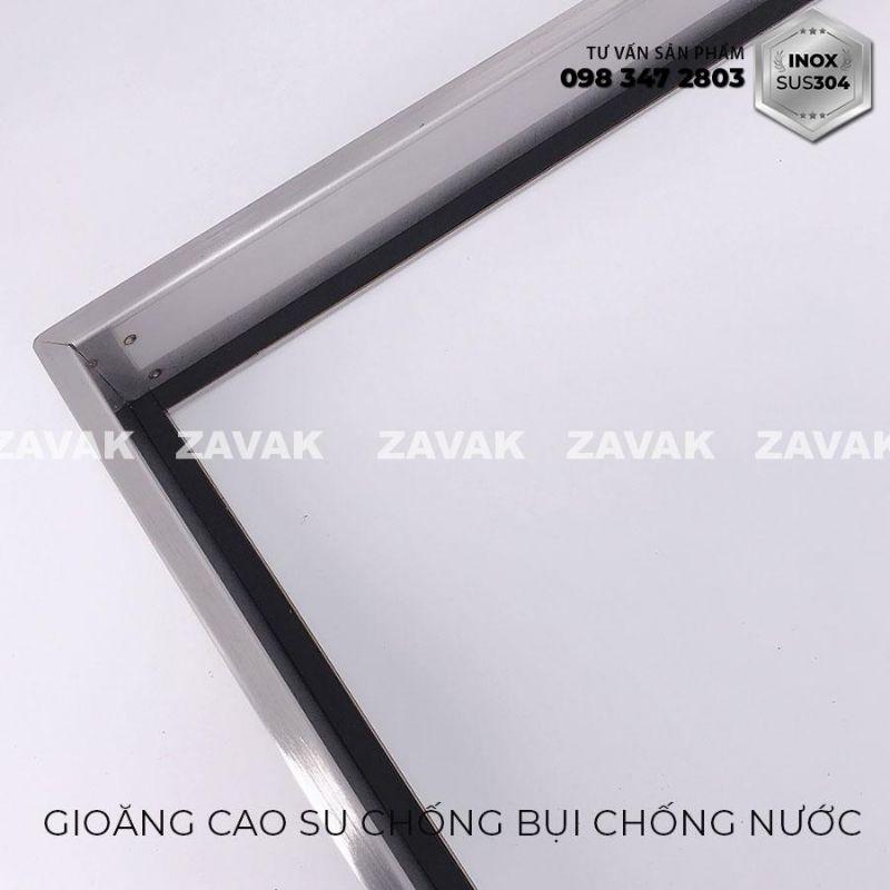 Nắp bể nước ngầm trong nhà Zavak MH-I60. chất liệu inox 304 chống gỉ, nắp lát gạch âm sàn kt 60x60cm