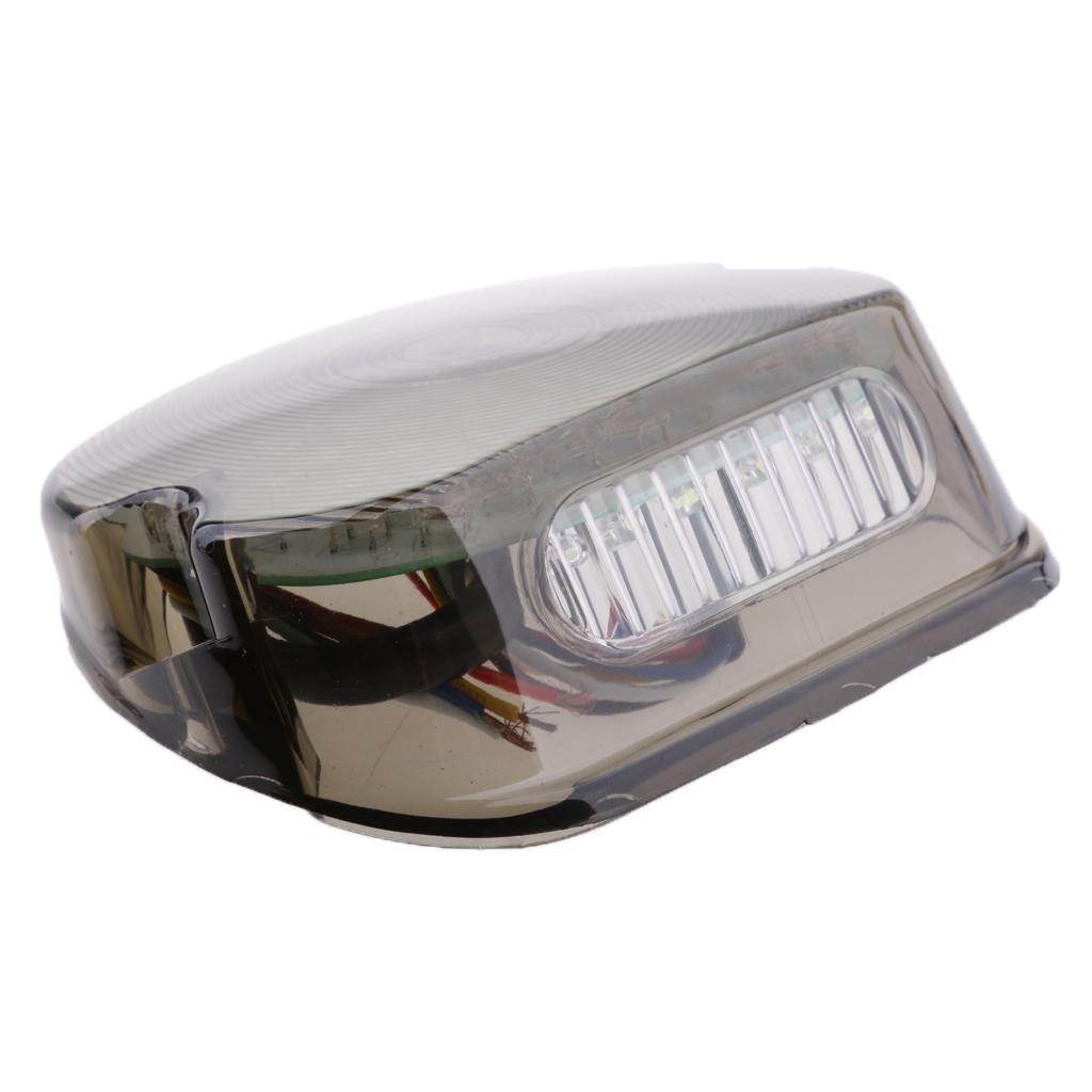 Smoke LED Tail Brake Turn Light for 91-10 Sportster Lay Down