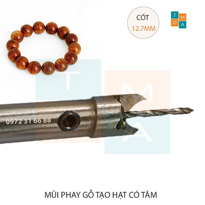 MŨI SOI GỖ - MŨI PHAY GỖ TẠO HẠT CÓ TÂM ĐƯỜNG KÍNH 18MM CỐT 12.7MM HÀNG VIỆT NAM CHẤT LƯỢNG CAO