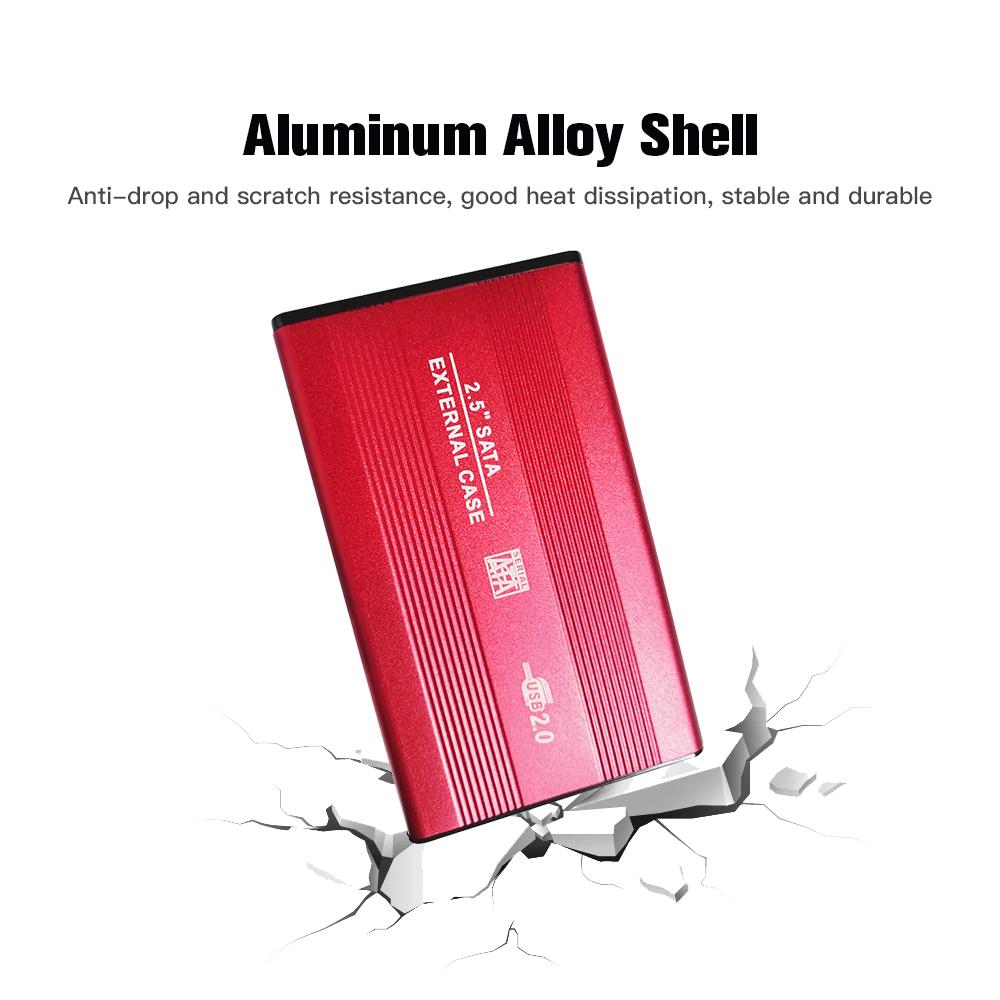 Vỏ bọc ổ cứng SSD 2,5 inch SATA USB2.0 bằng hợp kim nhôm