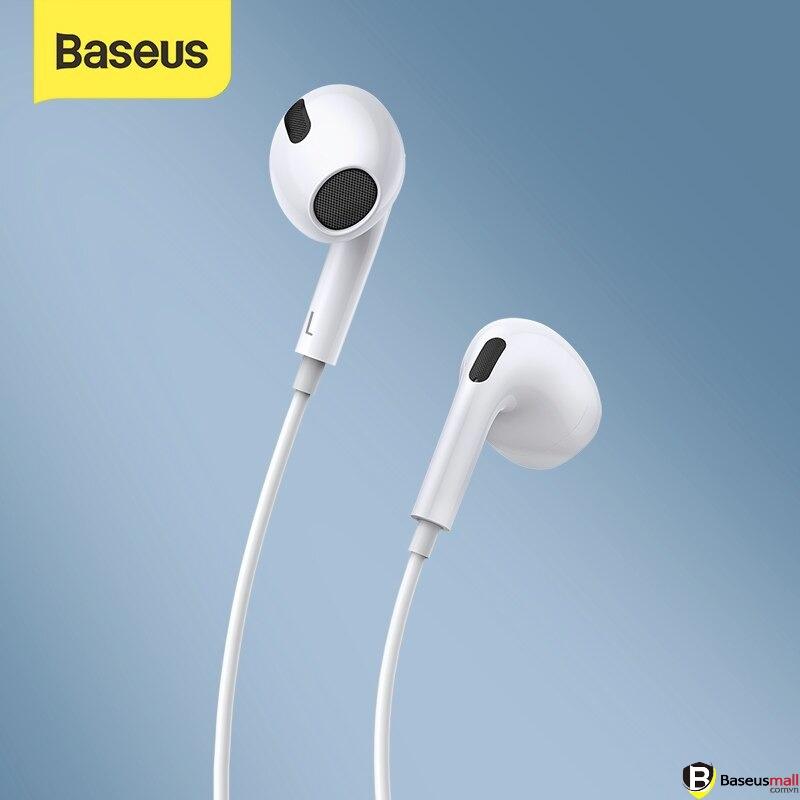 Baseus -BaseusMall VN Tai nghe in Ear Baseus Encok C17 Type-C (Wired Earphone with Mic Stereo Headset Earbuds Earpiece) (Hàng chính hãng)