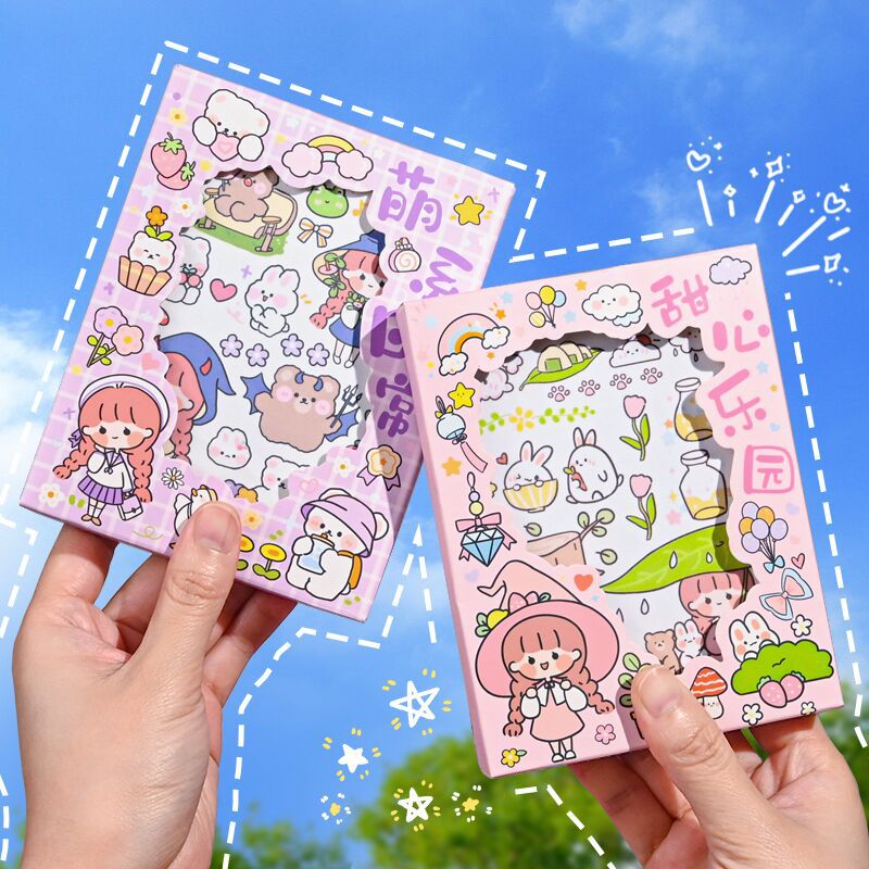 Set 50 Hình Dán Sticker Cute, Hộp Sticker Trang Trí Dễ Thương