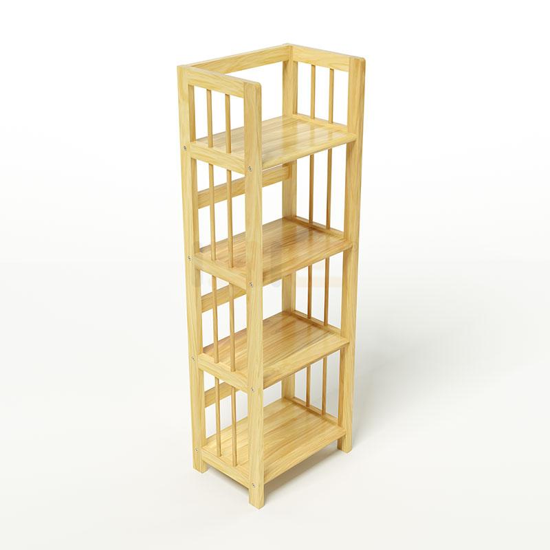 Kệ Sách 4 Tầng Gỗ Cao Su IBIE HB440RN - Màu Tự Nhiên