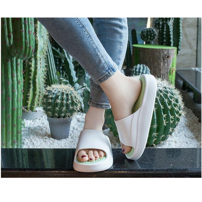 Dép quai ngang nam, nữ ĐỄ ĐỘN 4cm xịn sò, chất liệu EVA êm nhẹ siêu bền không thấm nước,