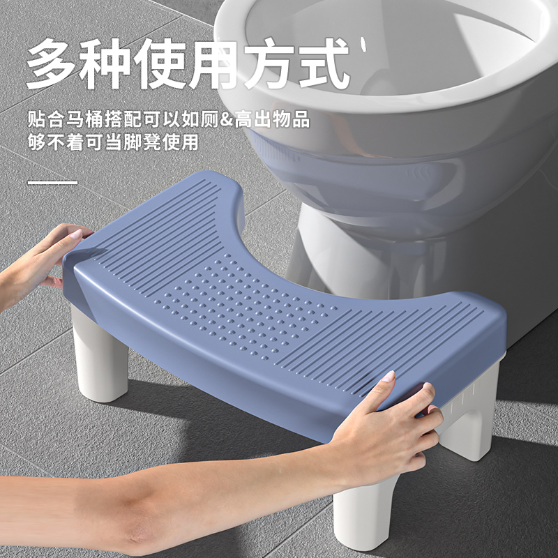 Ghế kê chân đi toilet tạo góc nghiêng 35 độ dễ dành đi vệ sinh hơn (giao màu ngẫu nhiên)
