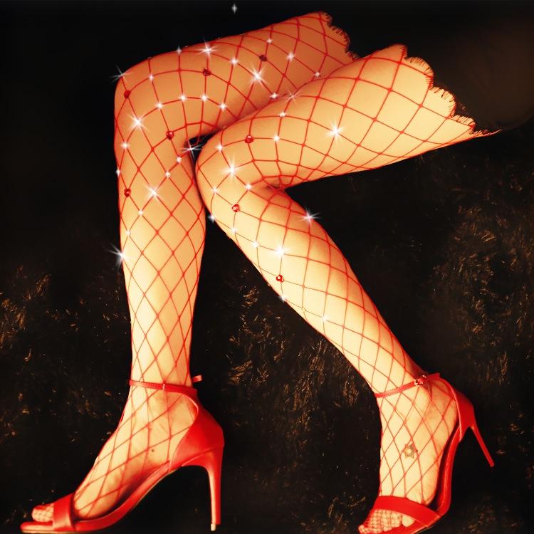 Quần tất lưới đính hạt lấp lánh quyến rũ vớ lưới nữ phát sáng sexy gợi cảm / tạo nét khác biệt BIKI HOUSE T912 - TPHCM