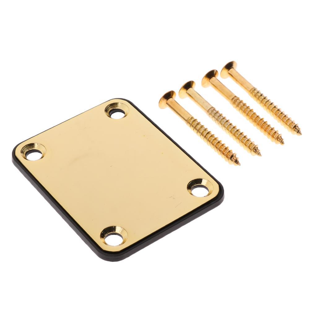 Guitar Bass Neck Mounting Plate with Screws for ST TL Guitar Parts Accessories