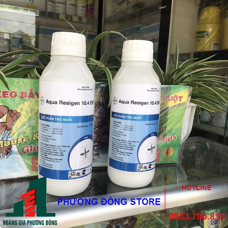 Thuốc diệt muỗi và côn trùng Aqua Resigen 10.4EW-1 lít