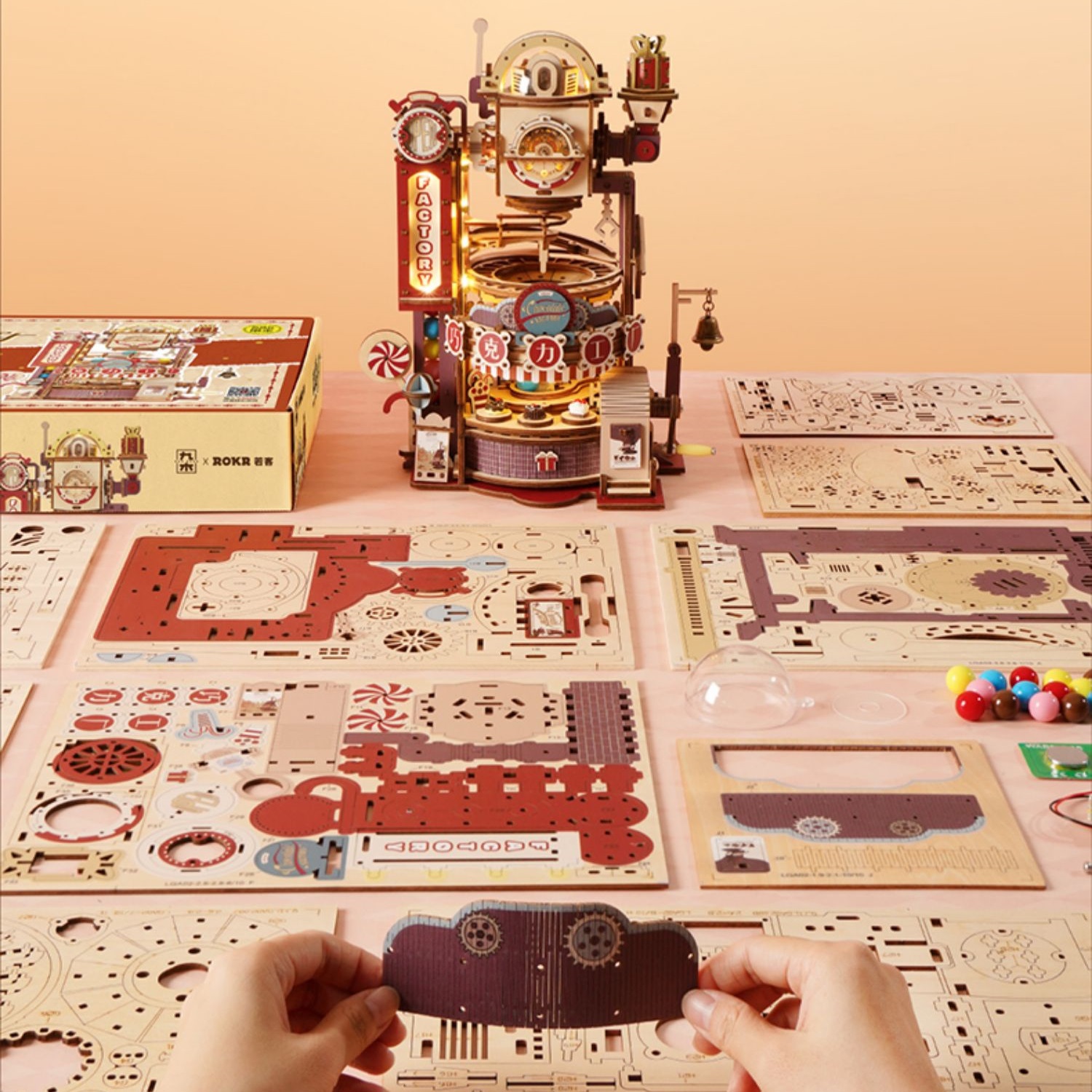 Mô hình Cơ động học Nhà máy Sô Cô La Chocolate Factory LGA02