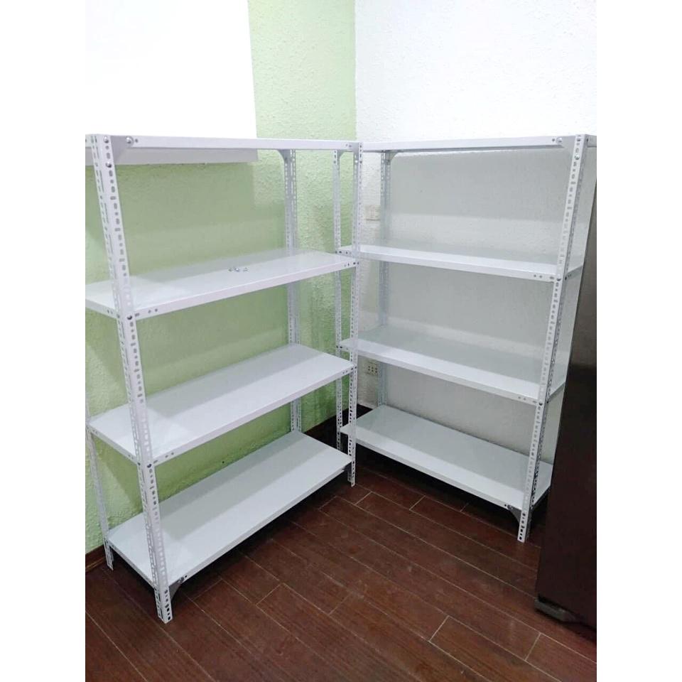 Kệ Sắt V Lỗ Đa Năng Dài 1m x Rộng 0,4m x Cao 1,5m x 4 Tầng Lắp Ghép Để Đồ