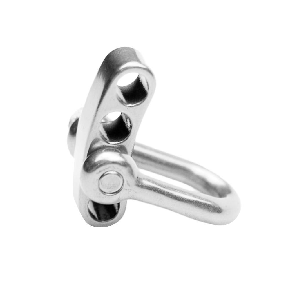 3-26pack U Flat Adjustable Shackle Buckle Clasp for Survival Paracord Bracelet