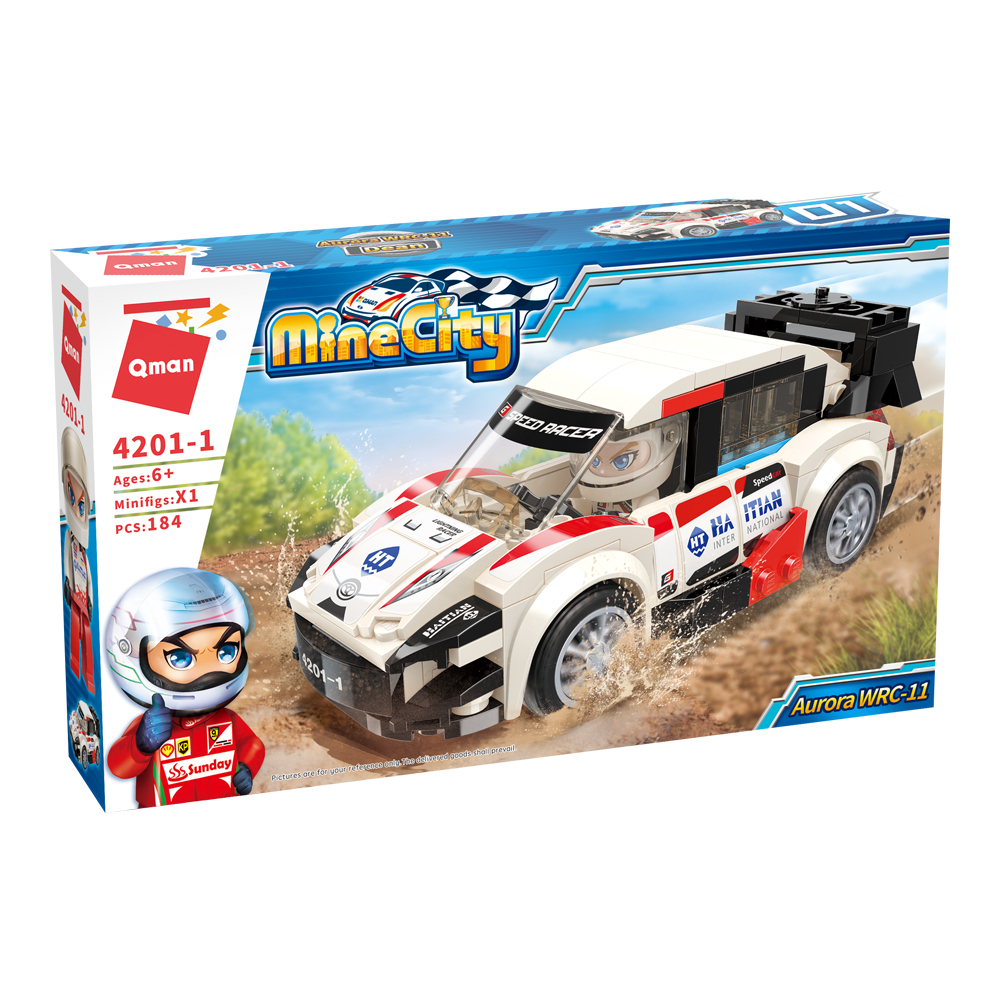 Đồ chơi lắp ráp Qman 4201-1 - Xe đua tốc độ aurora wrc-11