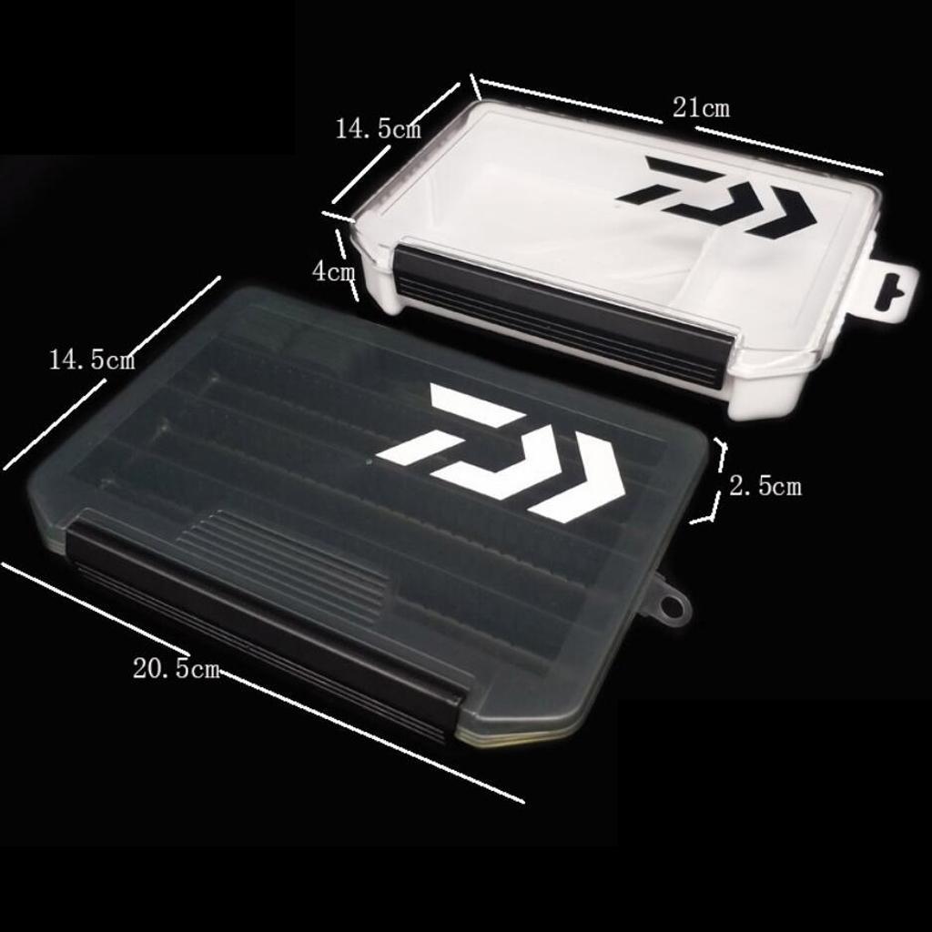 Fishing  Baits  Storage Container Organizer Box S Gray