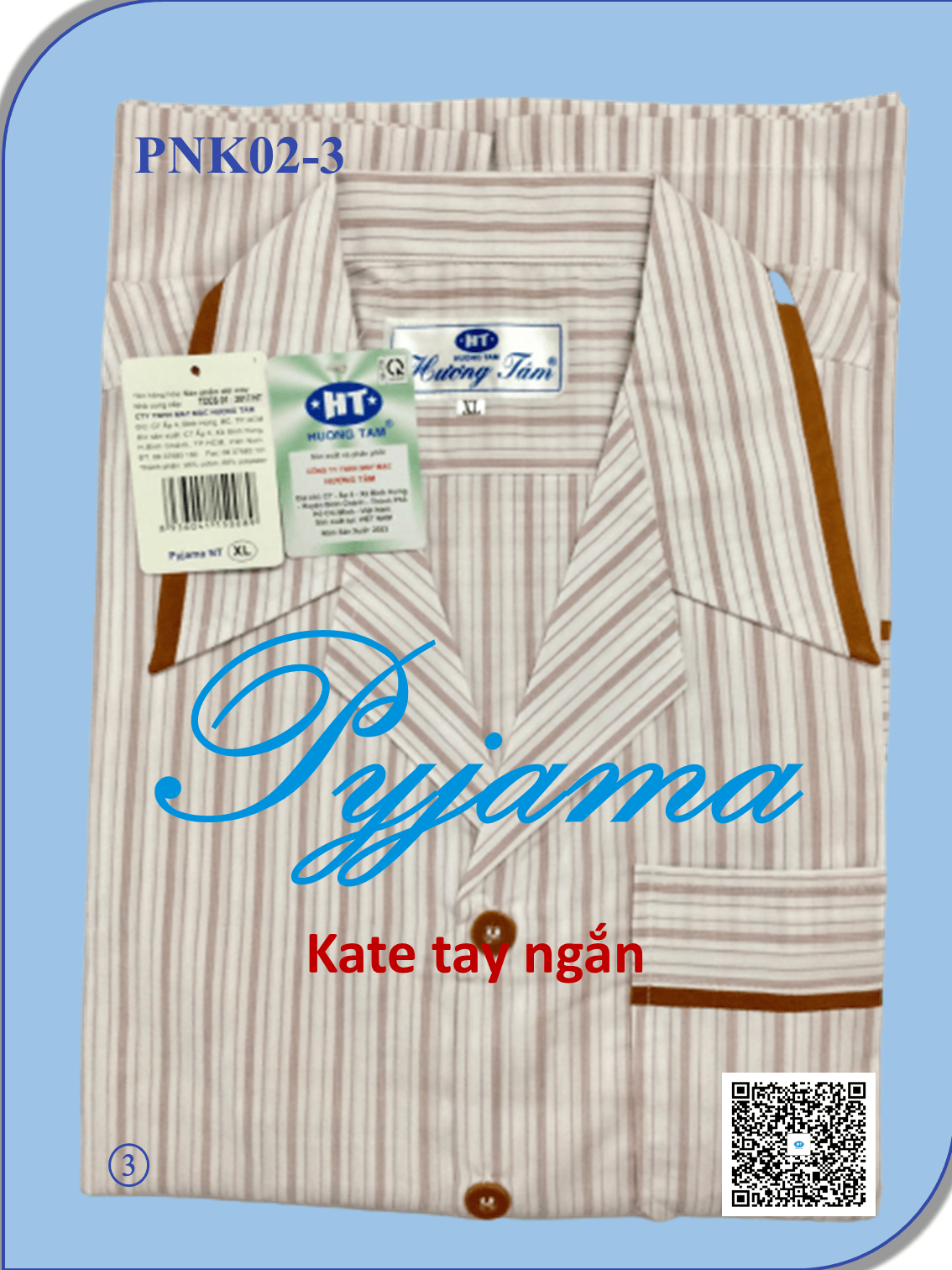 Bộ Pyjama HUONGTAM Kate  tay ngắn nam cao cấp(PNK02). Chất liệu Kate loại tốt:  mềm mại, thoáng mát, không phai màu.