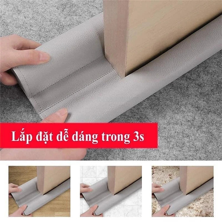 Thanh Chặn Khe Cửa 95cm Đa Năng,Chặn Đáy Khe Cửa, Ngăn Côn Trùng, Chắn Gió Mùa, Ngừa Bụi Bẩn, Giảm Ồn - Hàng chính hãng (Giao màu ngẫu nhiên)