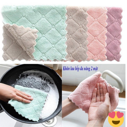 COMBO 10 KHĂN ĐA NĂNG - SIÊU THẤM HÚT - DỄ GIẶT