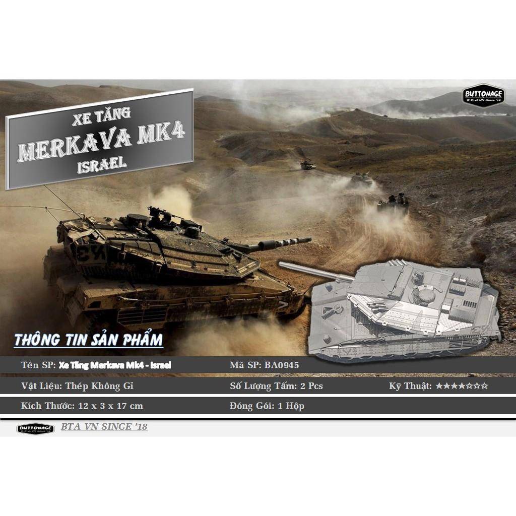 Mô Hình Lắp Ráp 3d Xe Tăng Merkava Mk4 - Israel