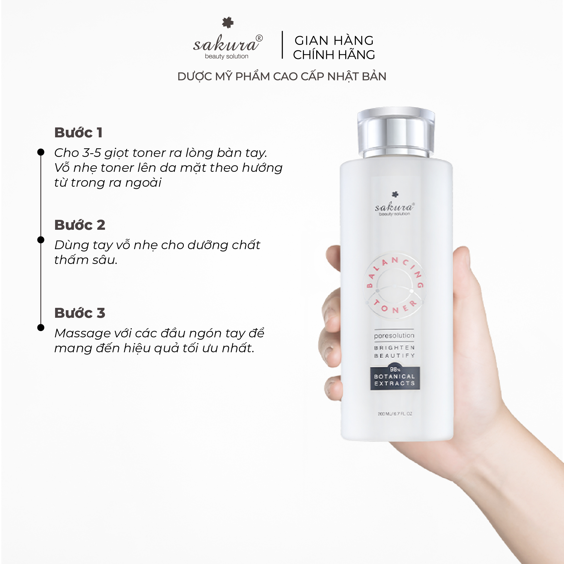 Nước cân bằng da Sakura Balancing Toner 2020