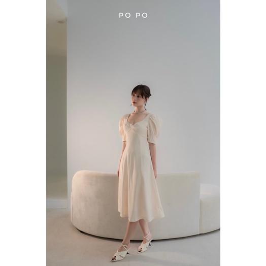 SUZY DRESS đầm xoắn ngực tay li