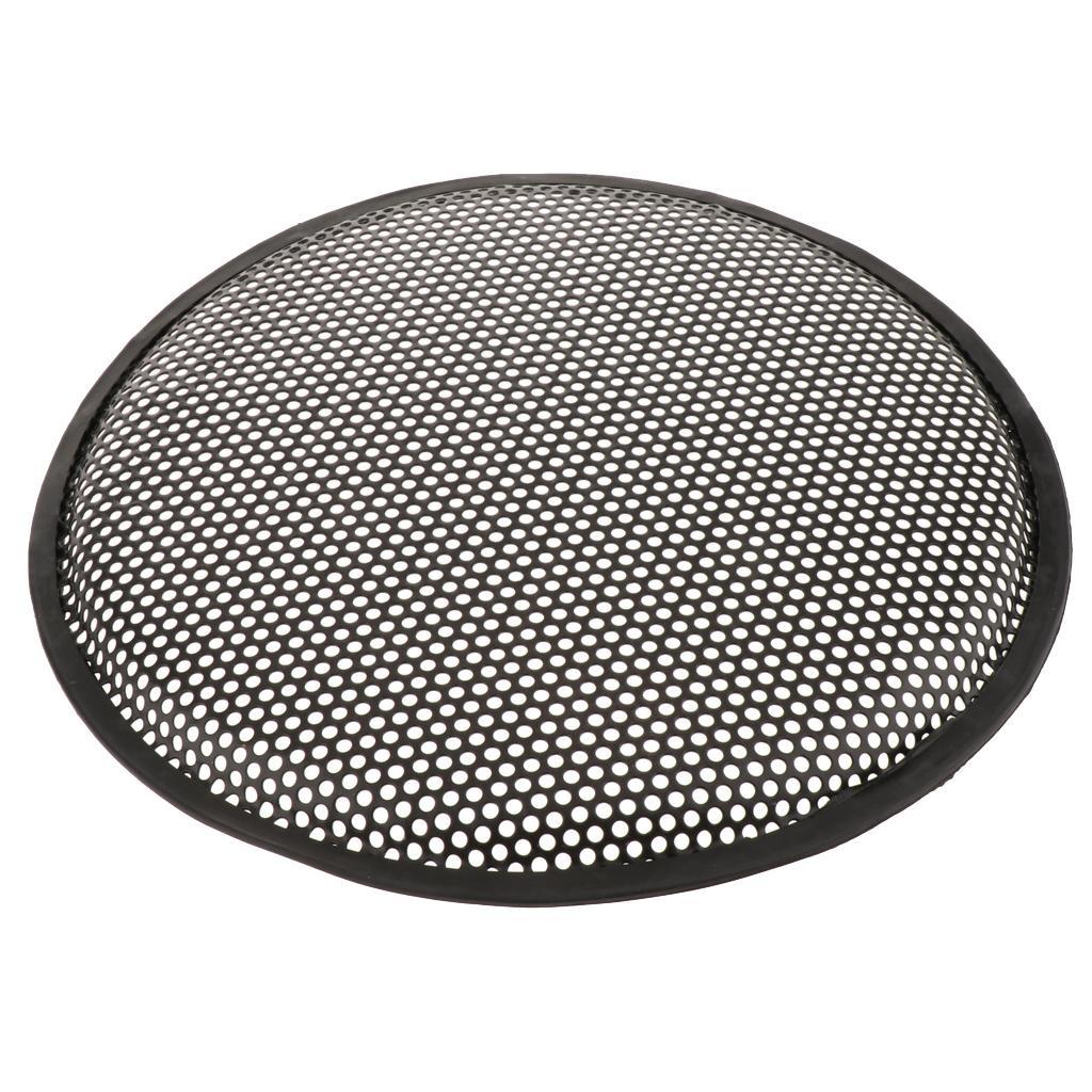 2Piece Speaker Grills Cover Case with Screws Audio Accessoric Black 12inch