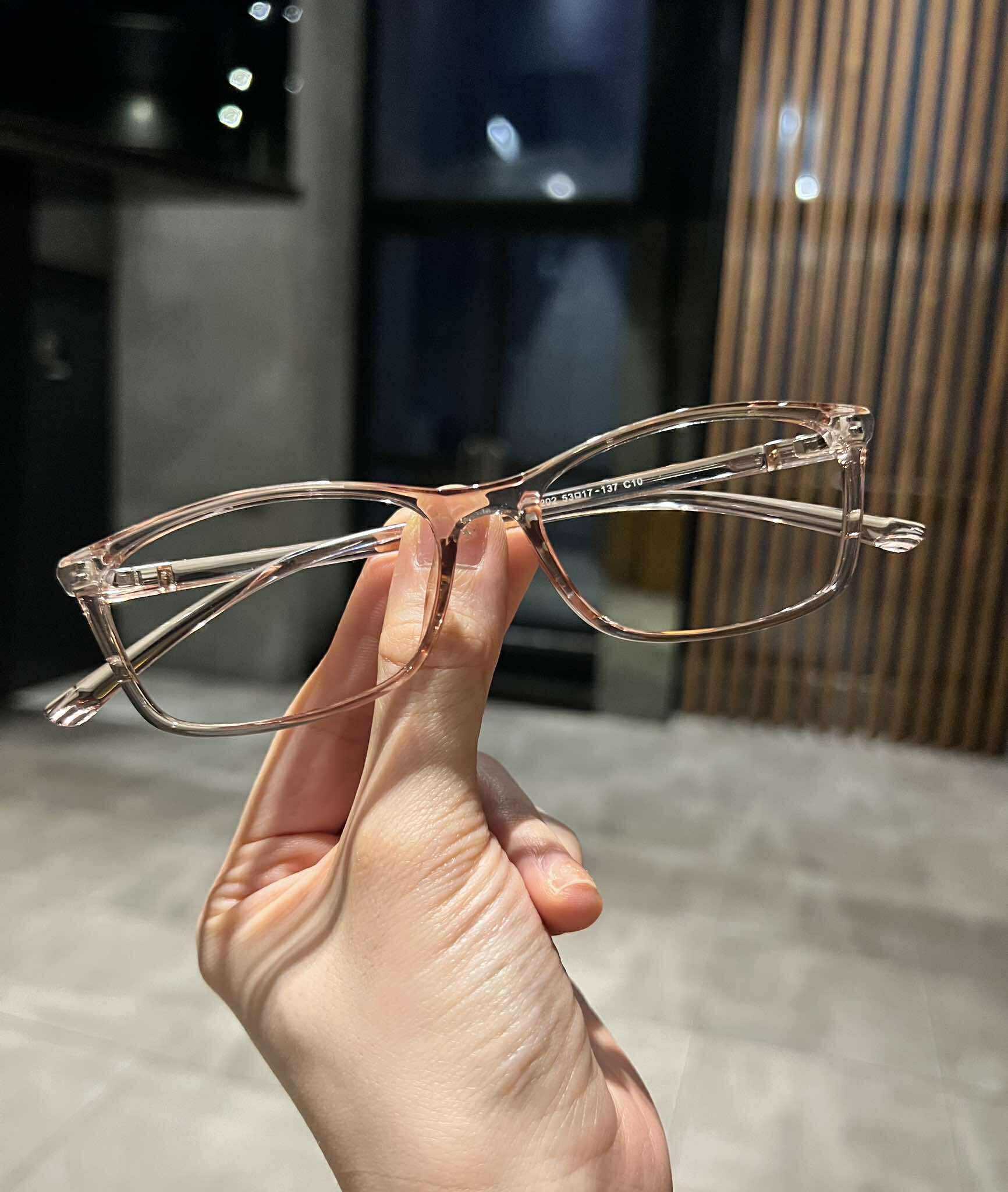 Kính gọng nhựa dẻo Mắt vuông form nhỏ